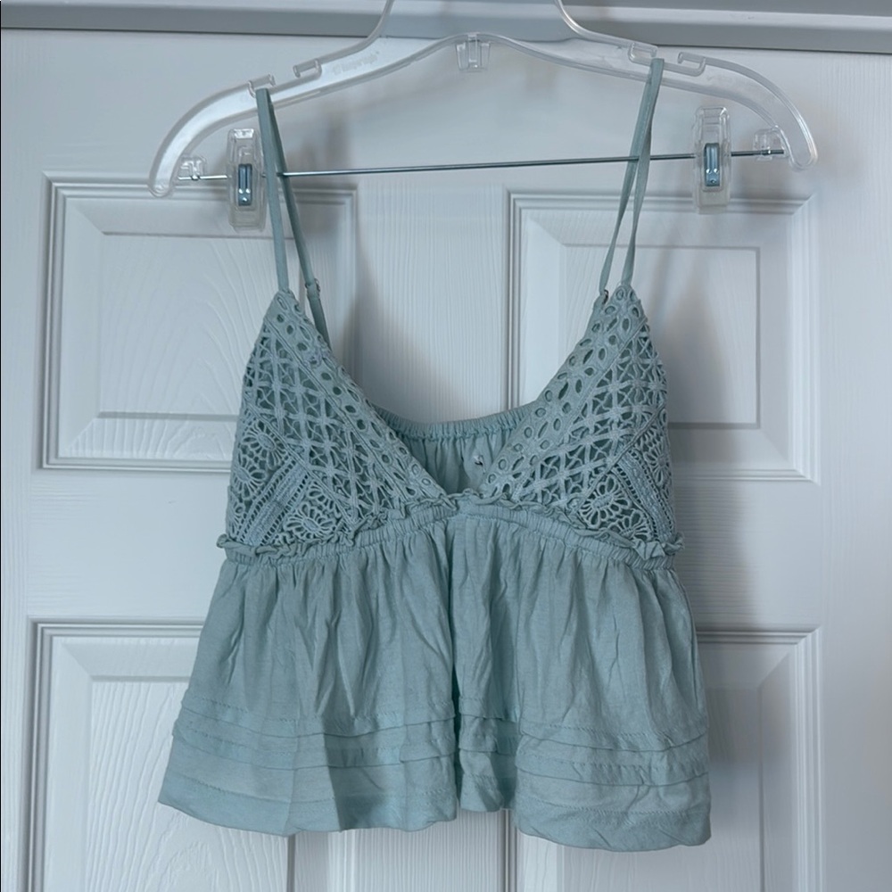 Crop Top in Light Blue